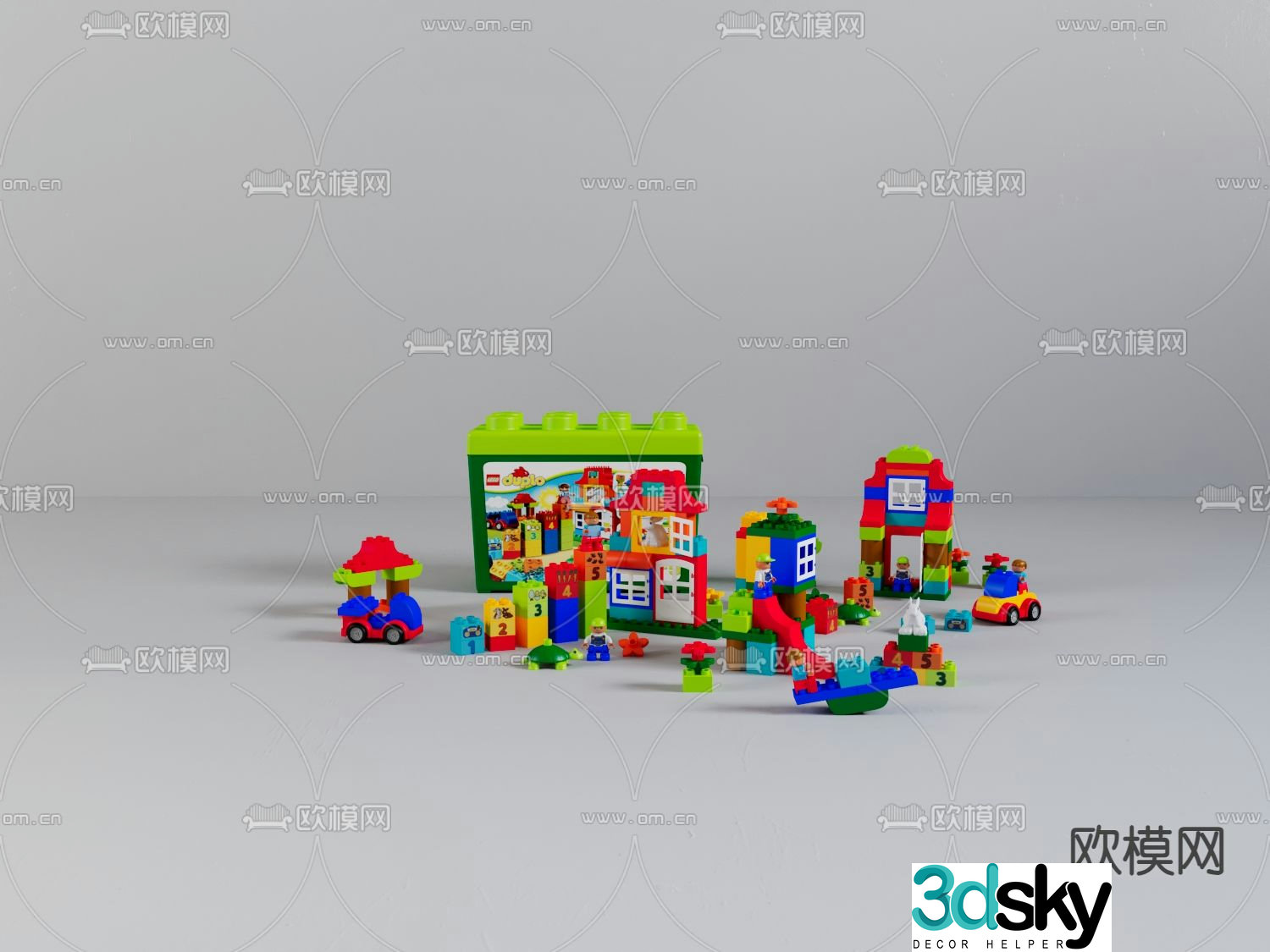 Building block toys Lego 3d model