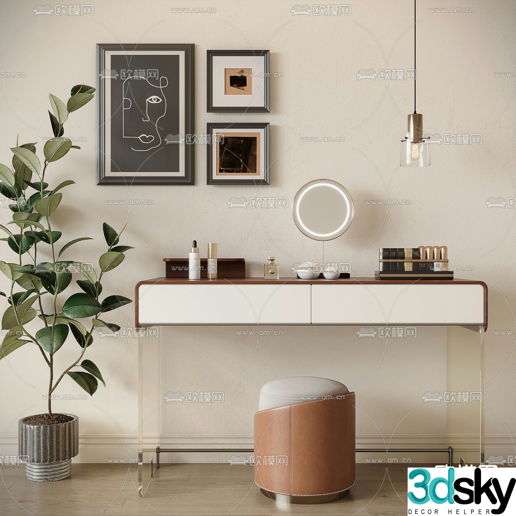 Dressing table dressing table 3d model