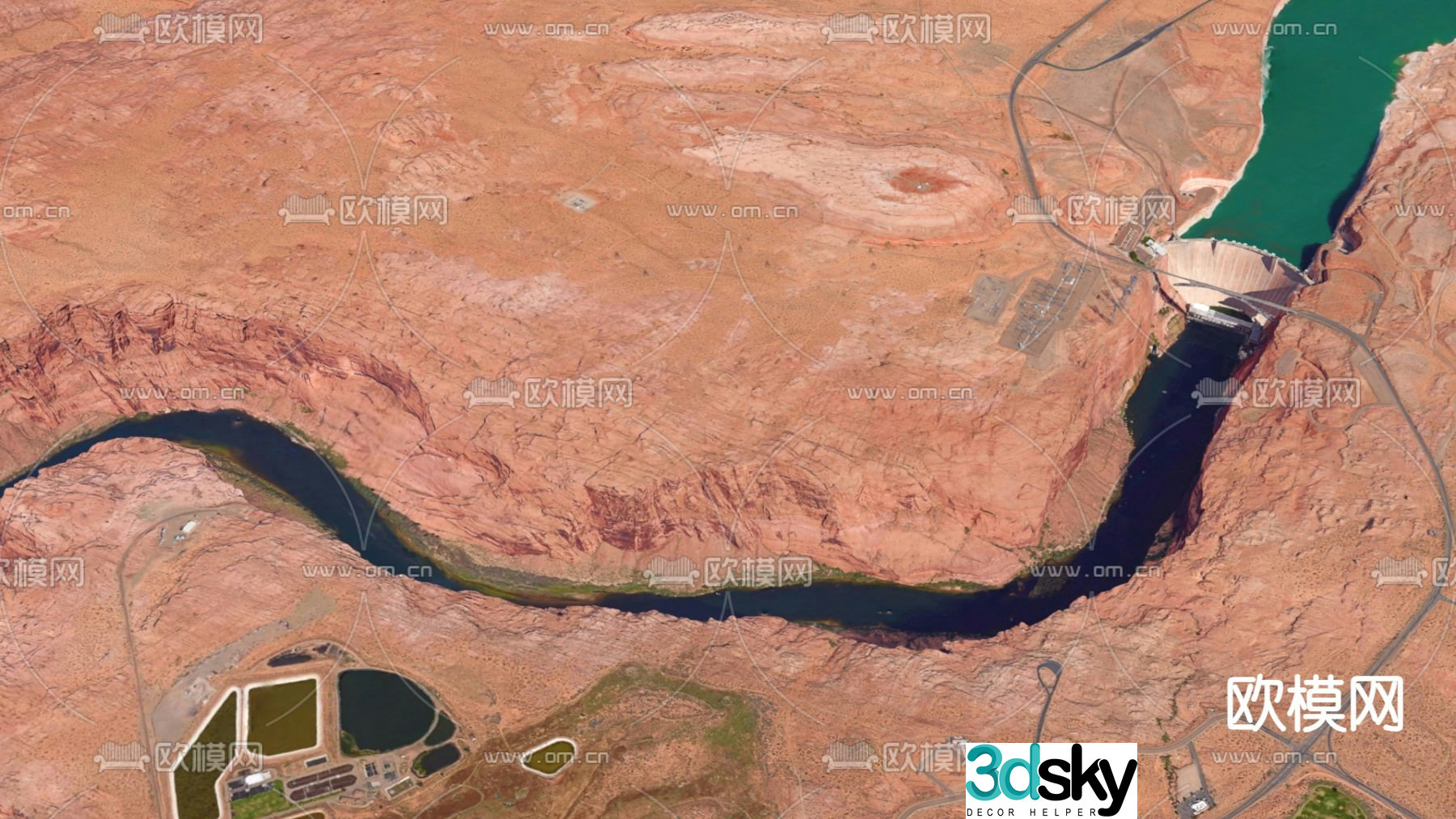 Modern canyon 3d model