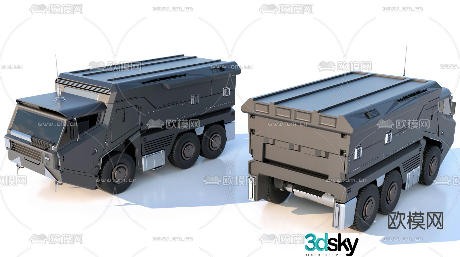 Truck, large truck, transport vehicle, special vehicle 3d model