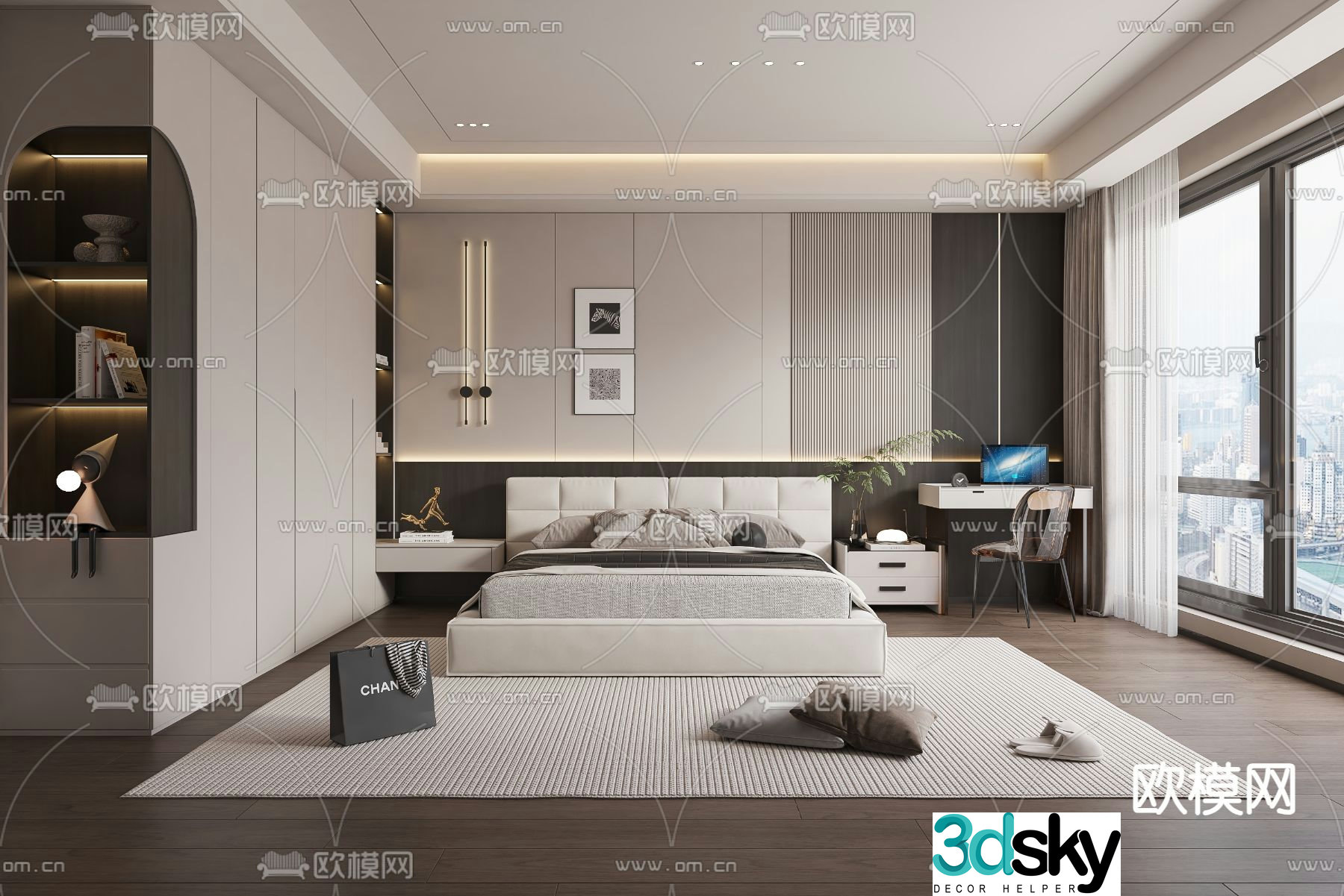 Modern bedroom Master room Master bedroom 3d model