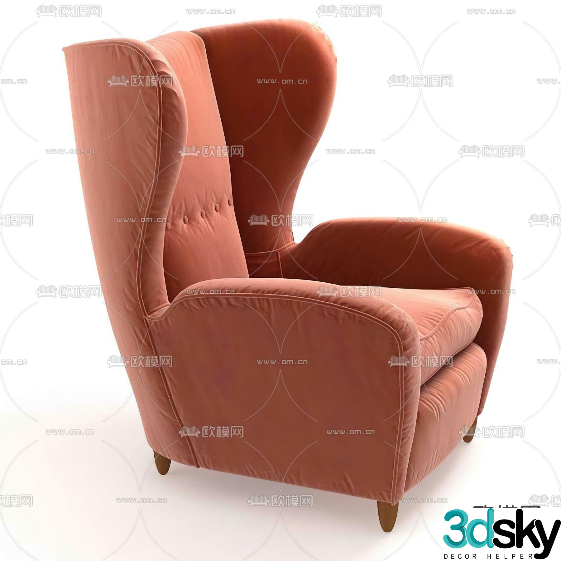 Leisure sofa single sofa 3d model