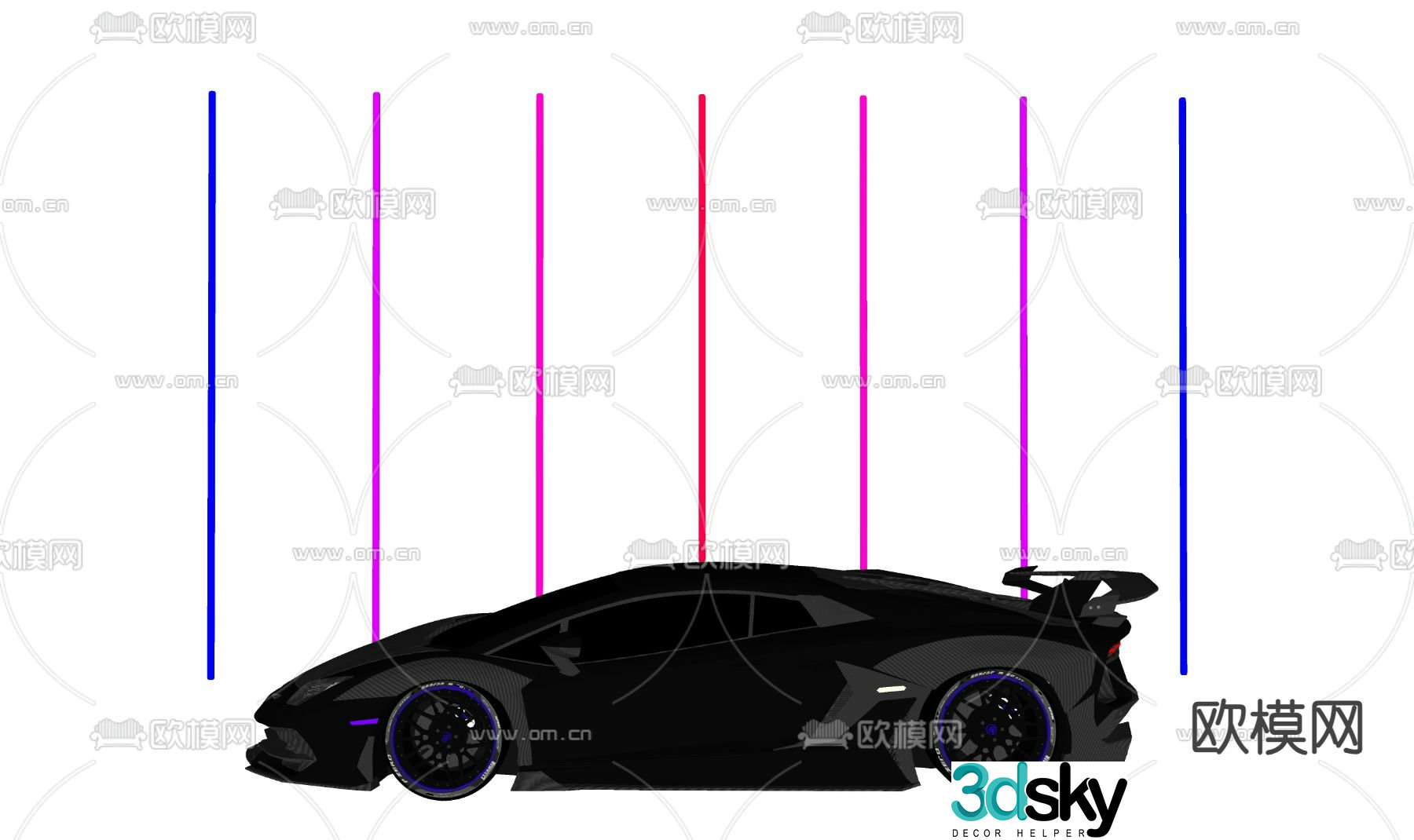 lamborghini sports car car 3d model