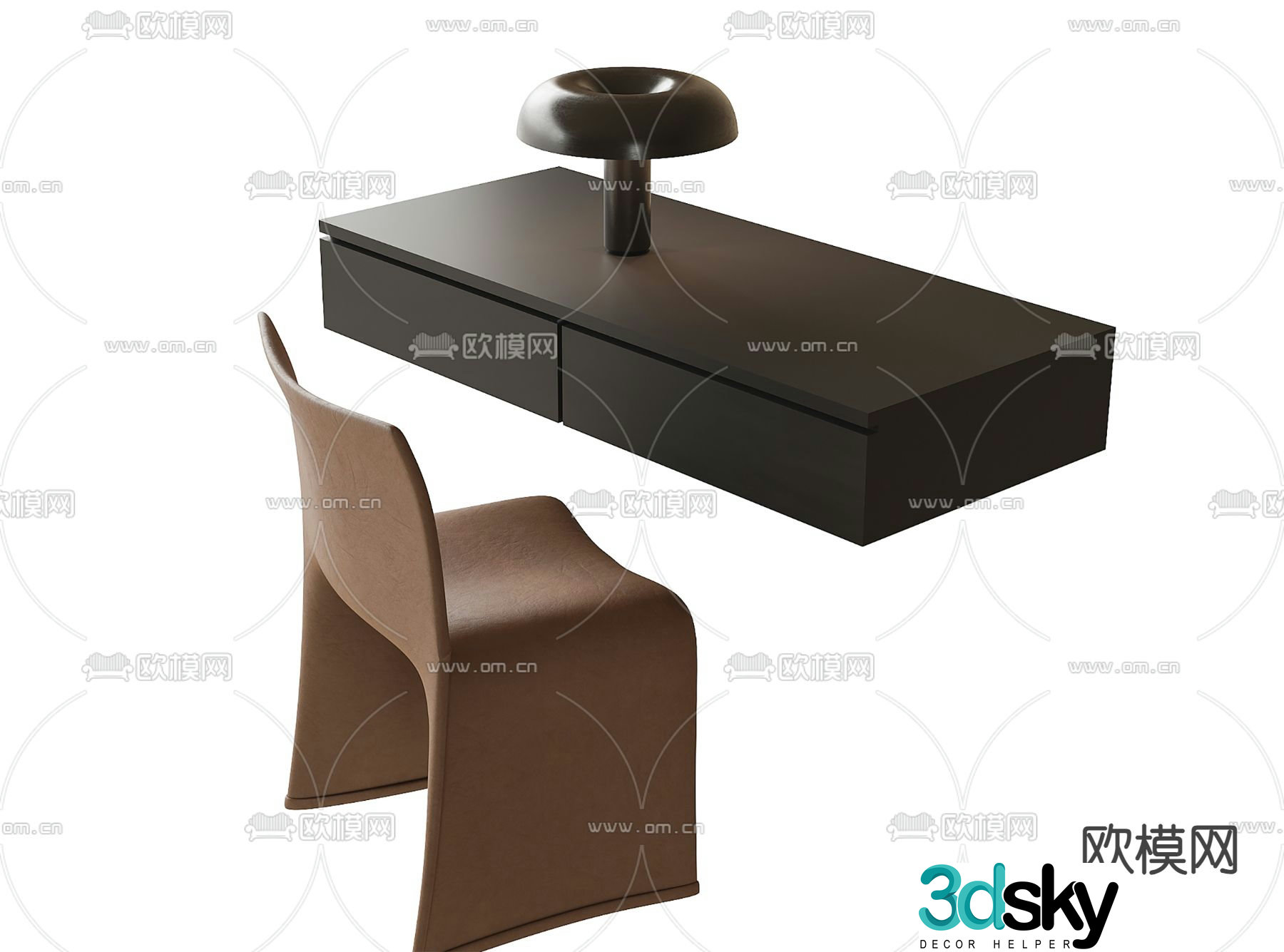 Modern desk chair 3d model