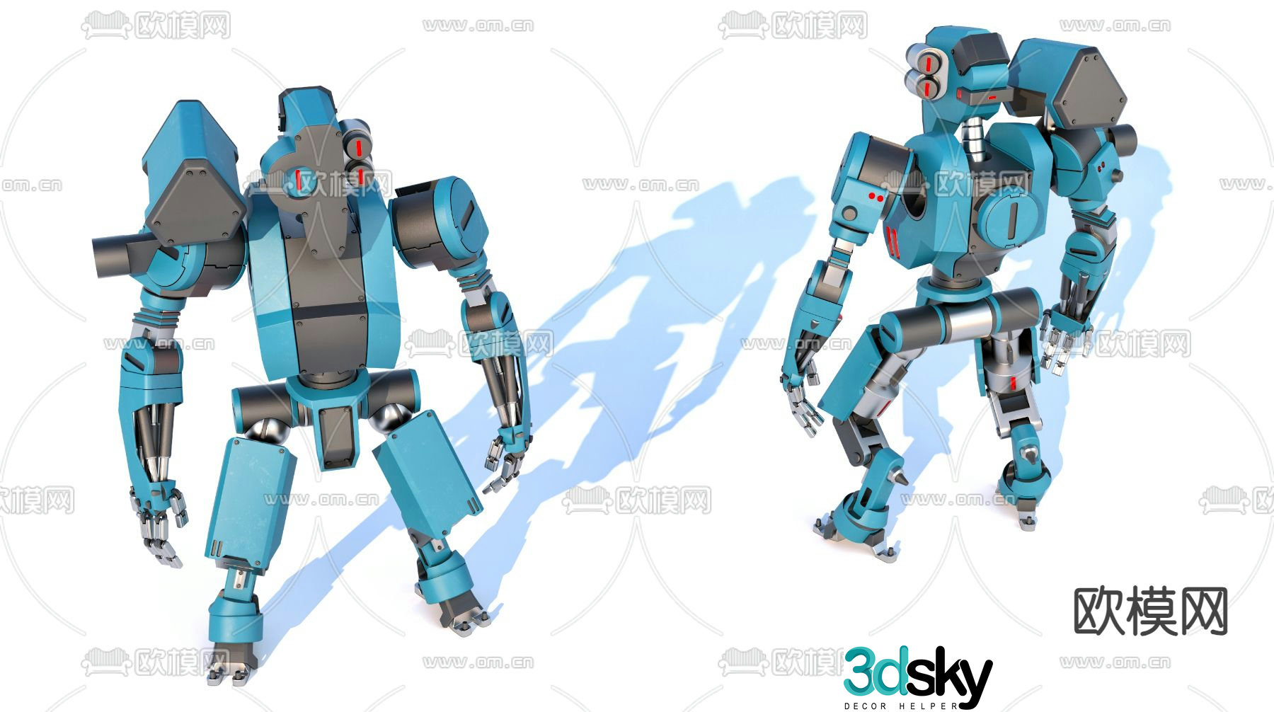 Industrial robot 3d model