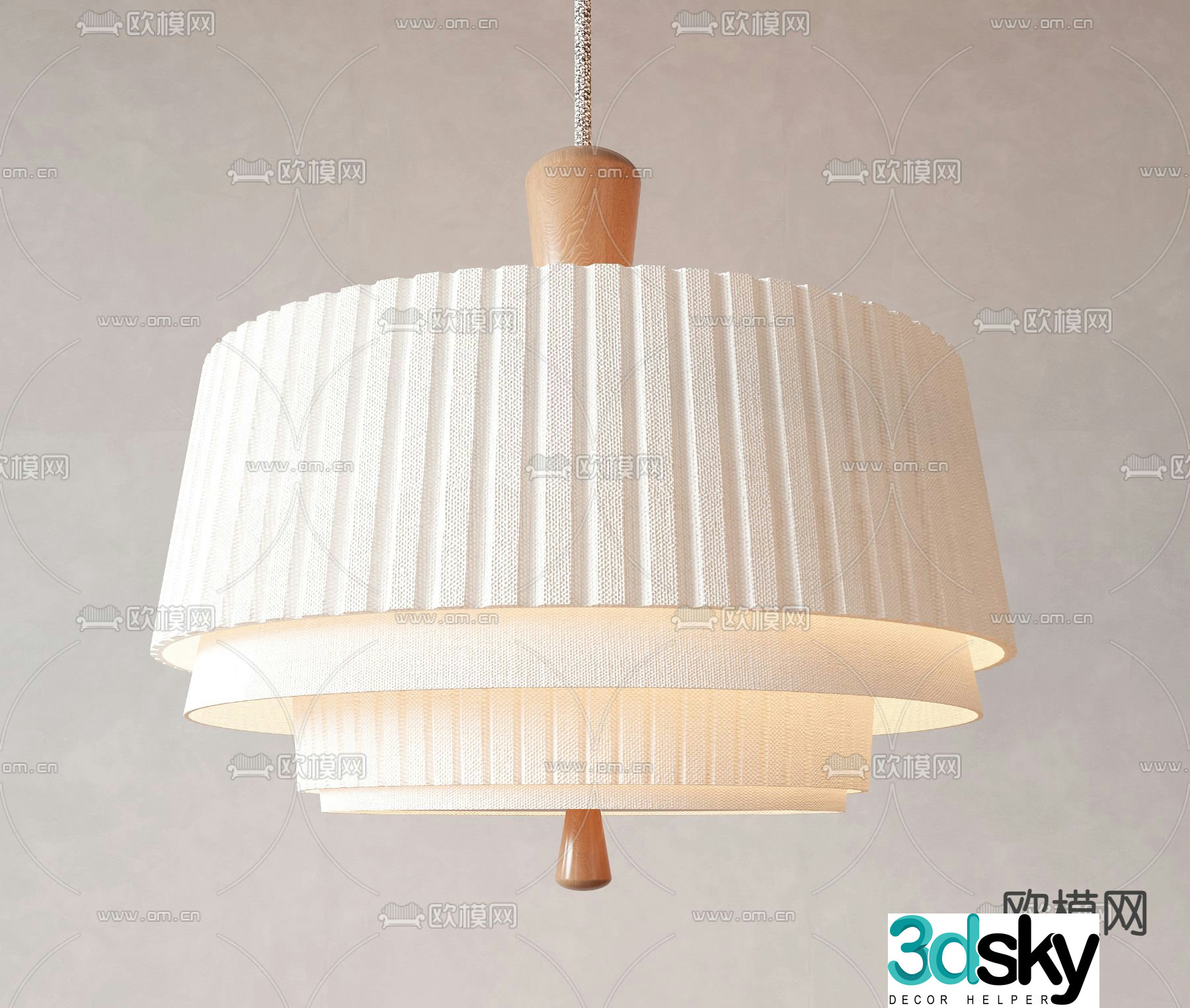 Medieval style chandelier round chandelier 3d model