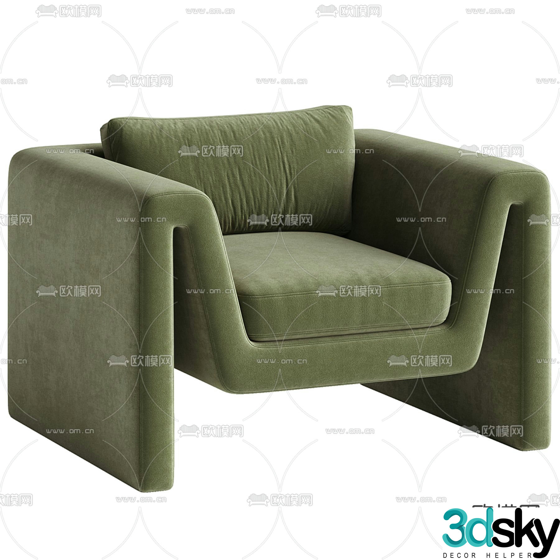 Modern lounge chair 3d model