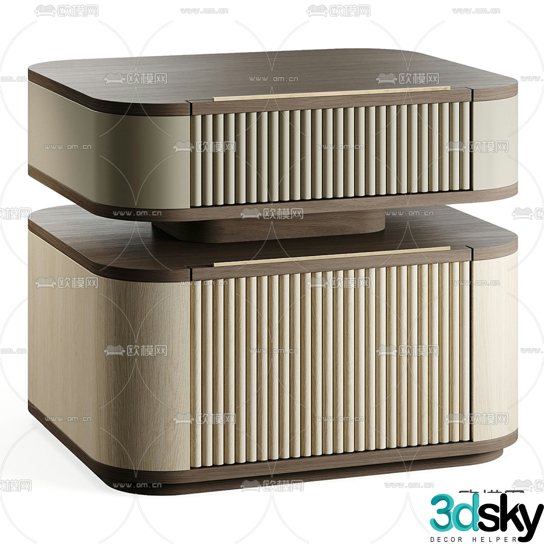 Italy MEZZO bedside table 3d model