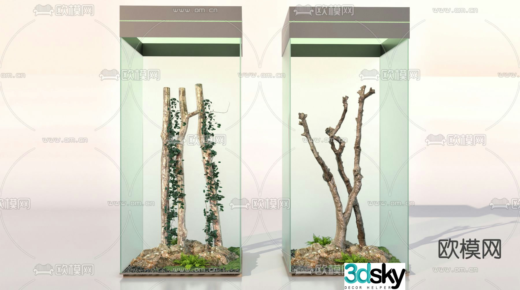 Landscape sketch dead branches dead wood dead wood 3d model