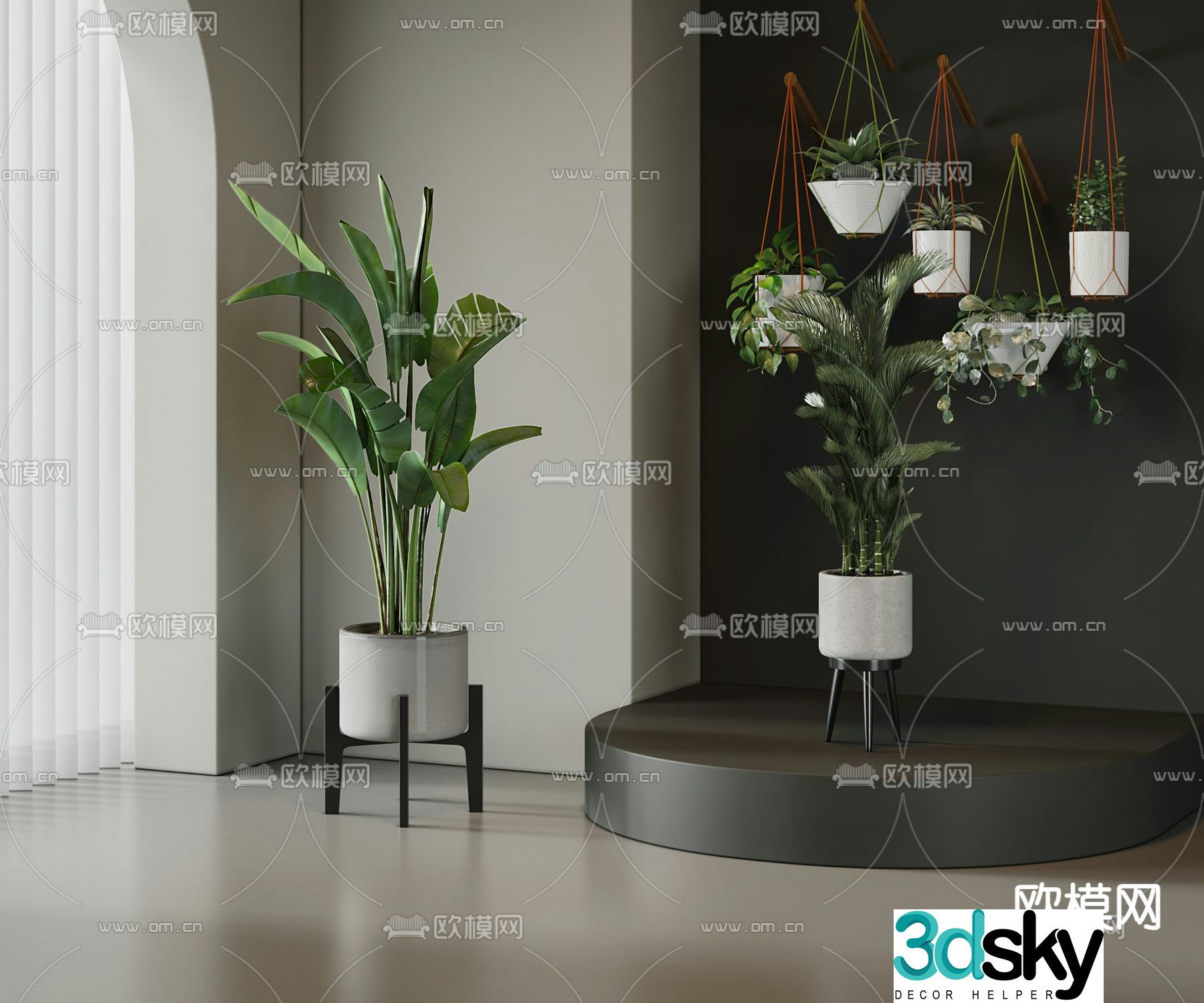 Potted Plant 3D Model