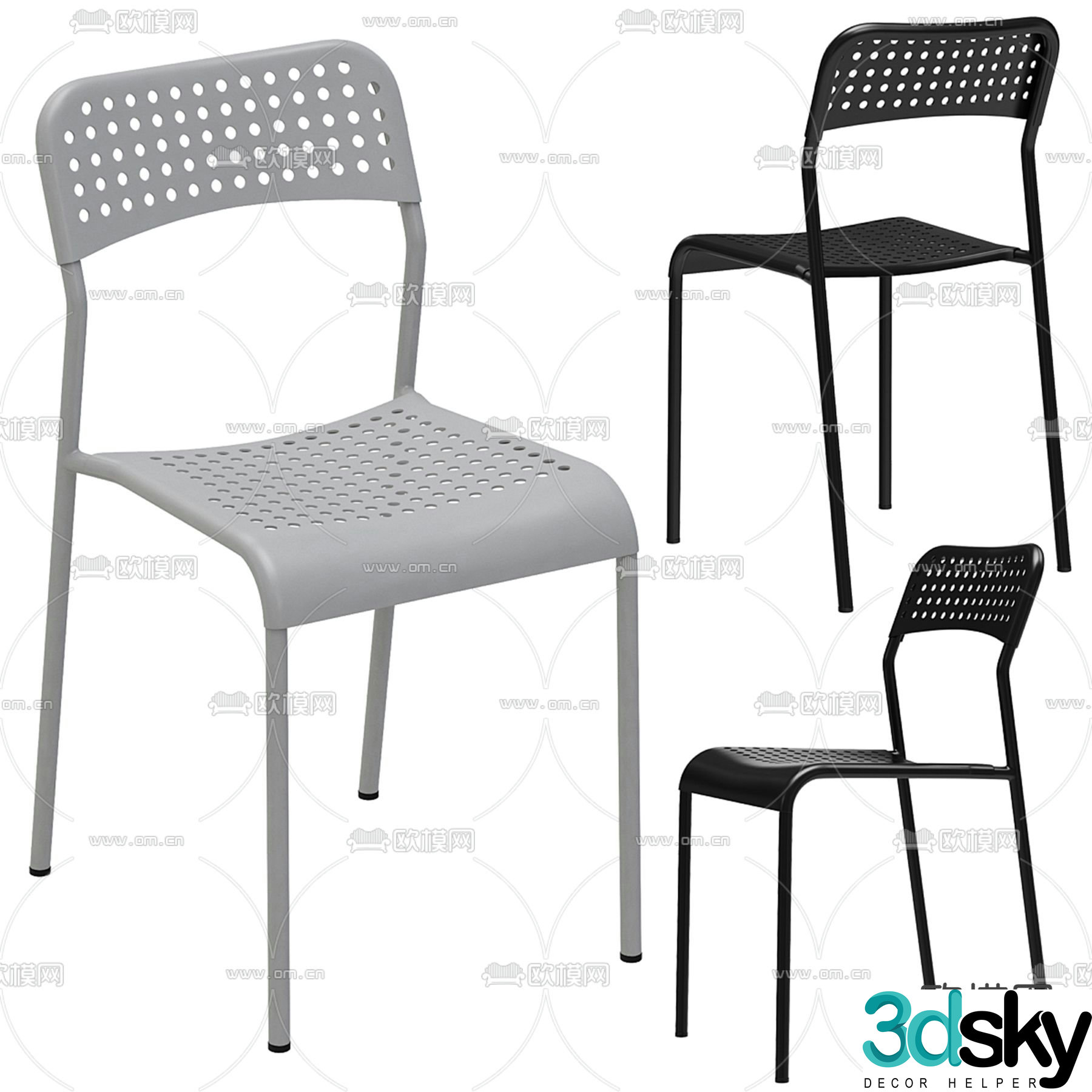 IKEA single chair 3d model