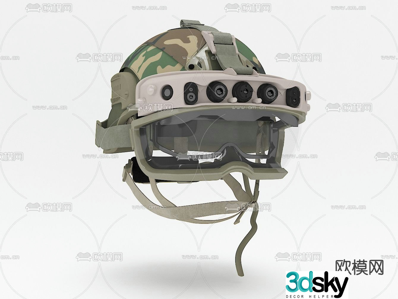 Modern helmet 3d model
