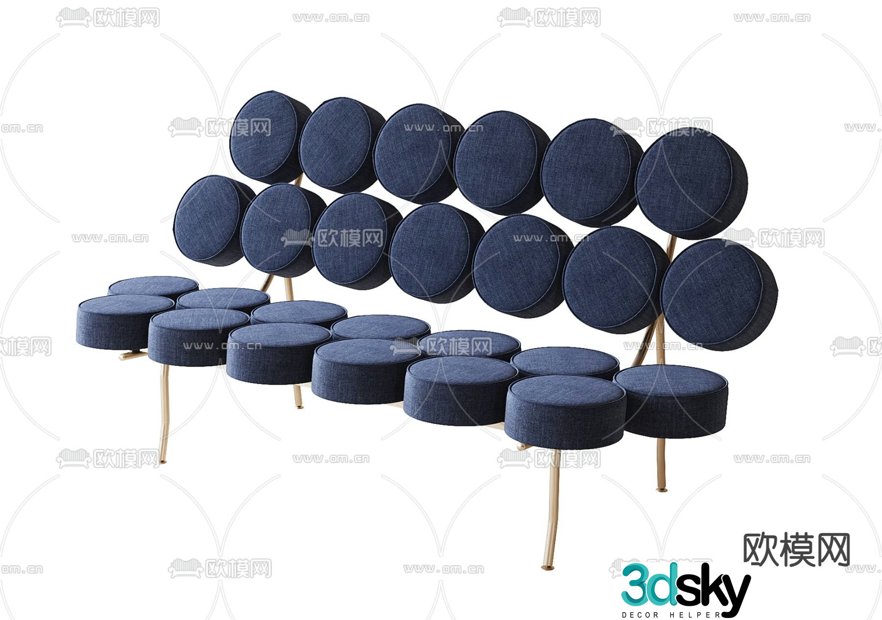 Modern special-shaped leisure sofa 3d model