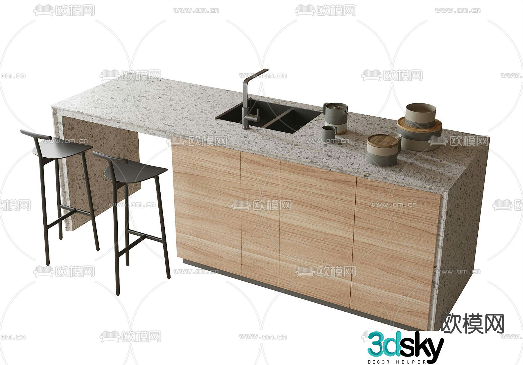 Wabi Sabi Bar Water Bar 3D model