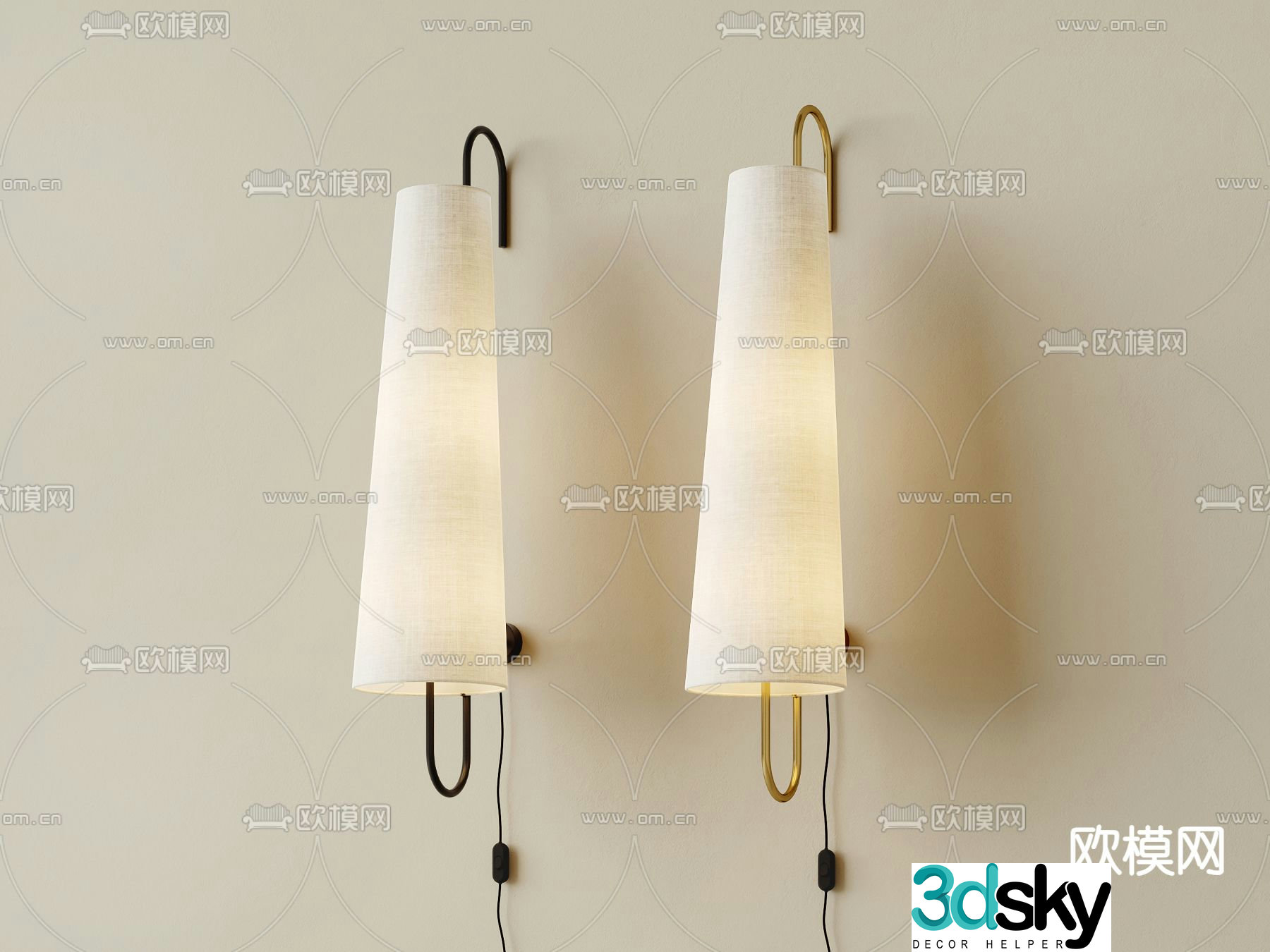Wasabi Wall Light 3D Model