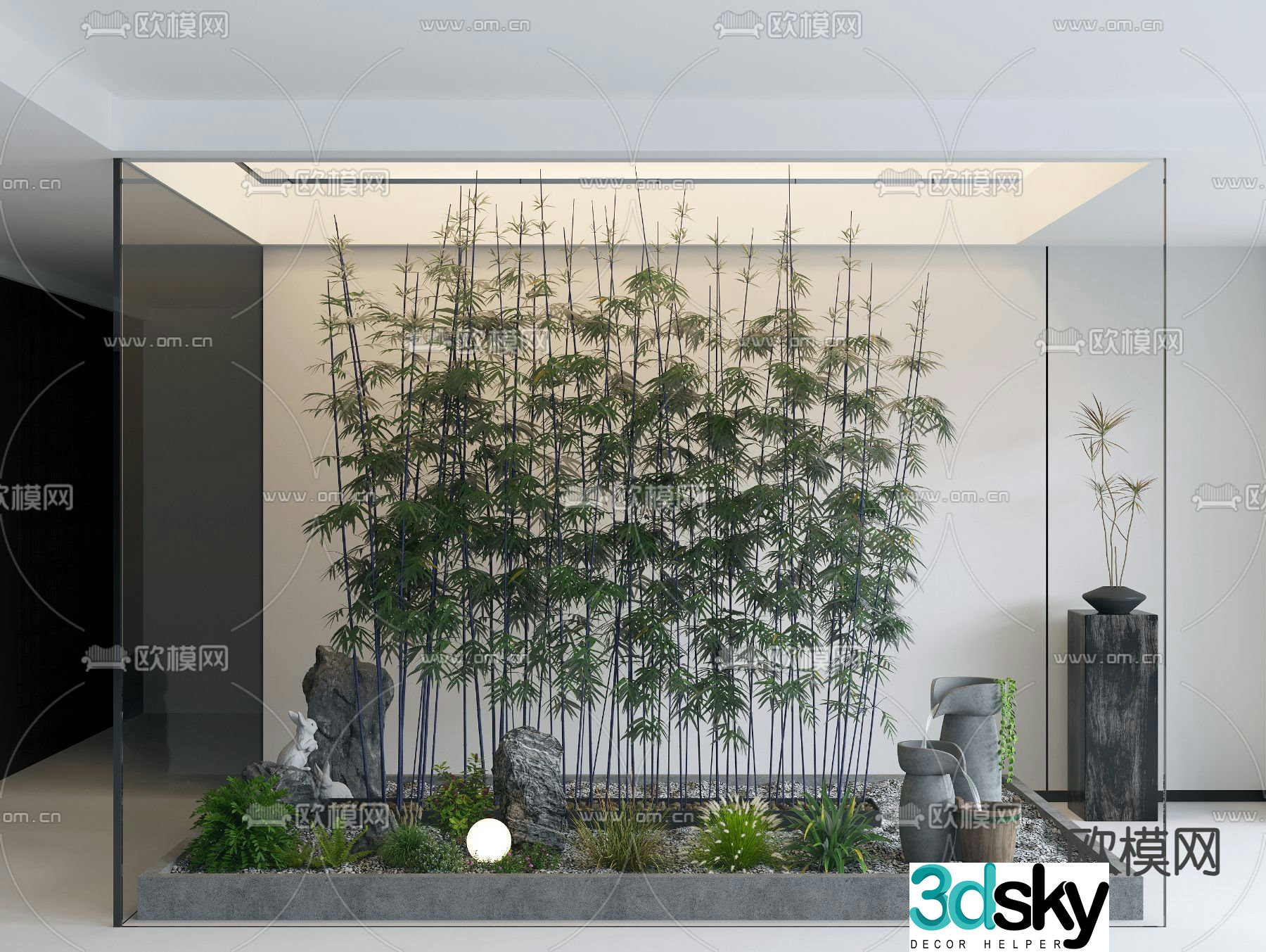 Indoor landscape indoor landscaping 3d model