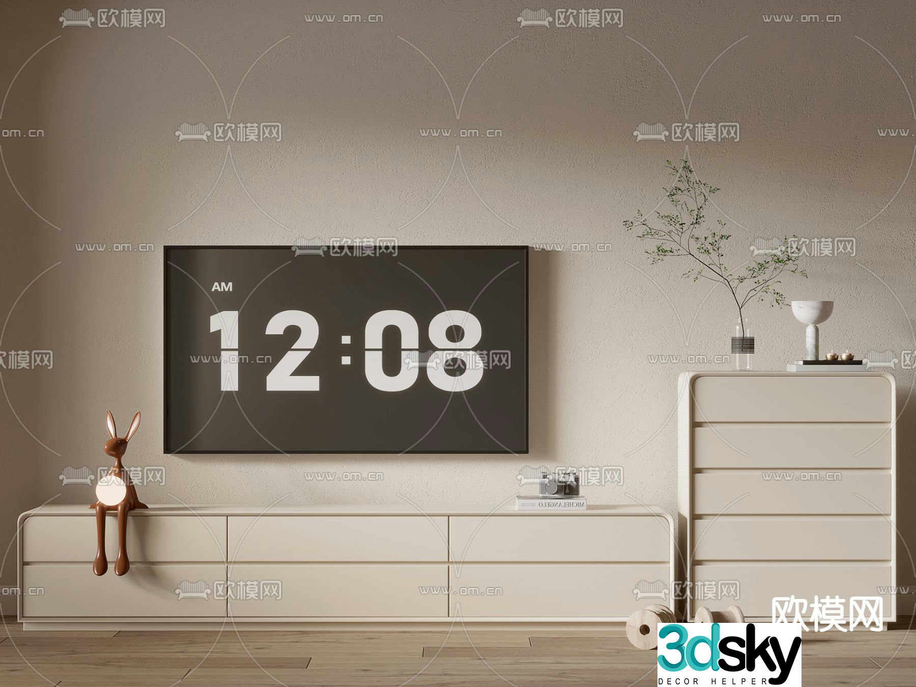 Modern TV cabinet 3d model