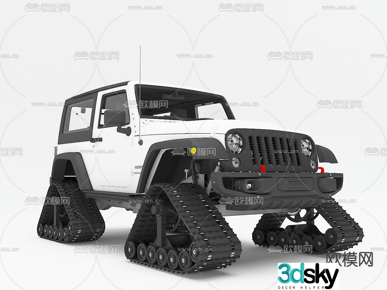 car tracked vehicle special vehicle 3d model