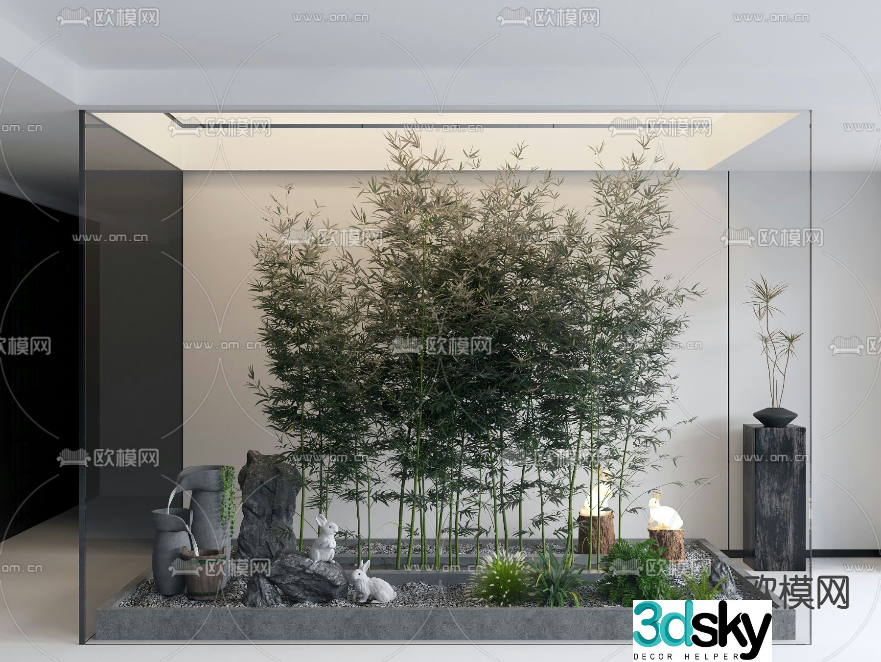Indoor landscaping indoor landscape 3d model