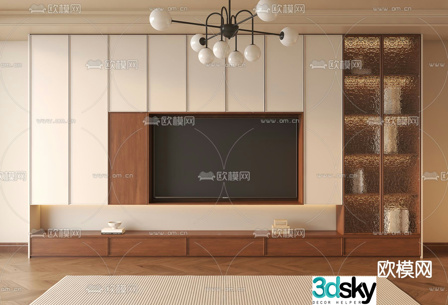 TV background 3d model