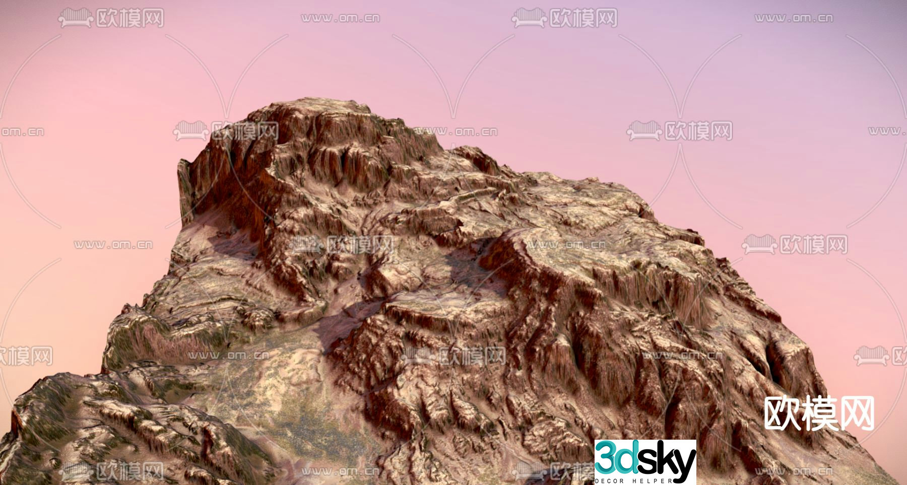 mountains mountains peaks 3d model