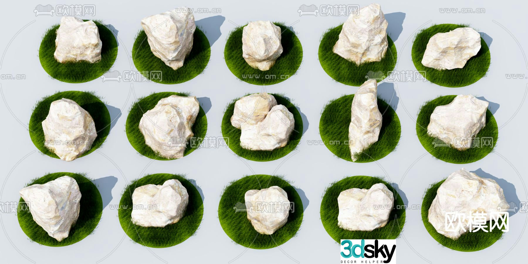 stone landscape stone 3d model