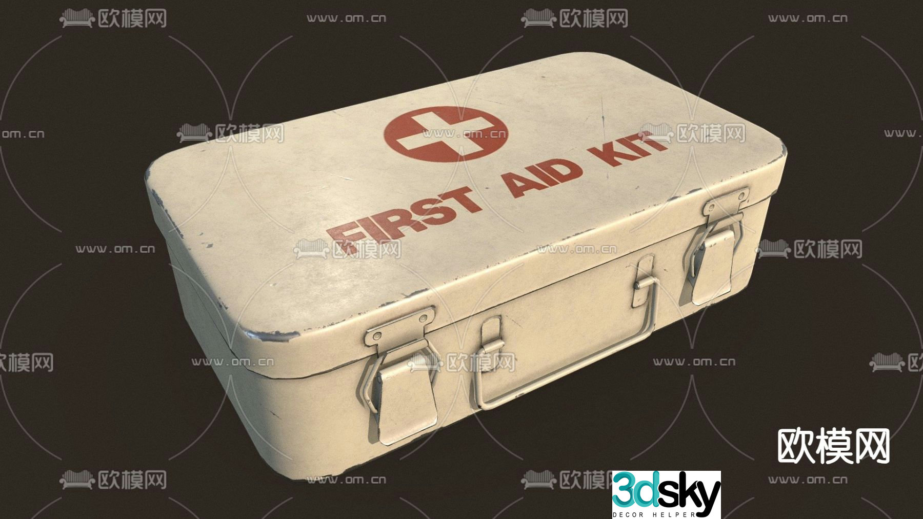 Modern medical box 3d model