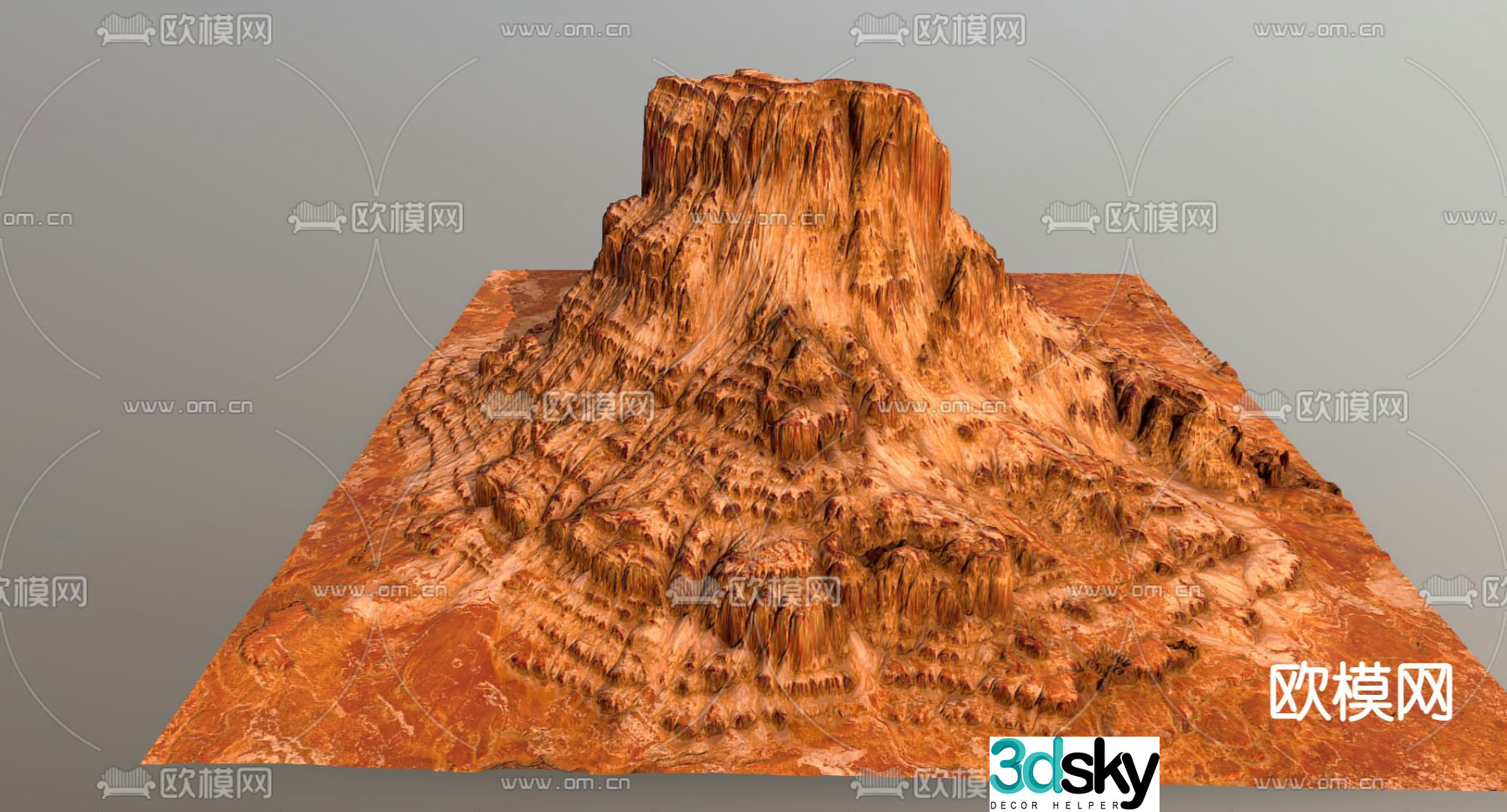 volcanic rock mountains mountains landform 3d model