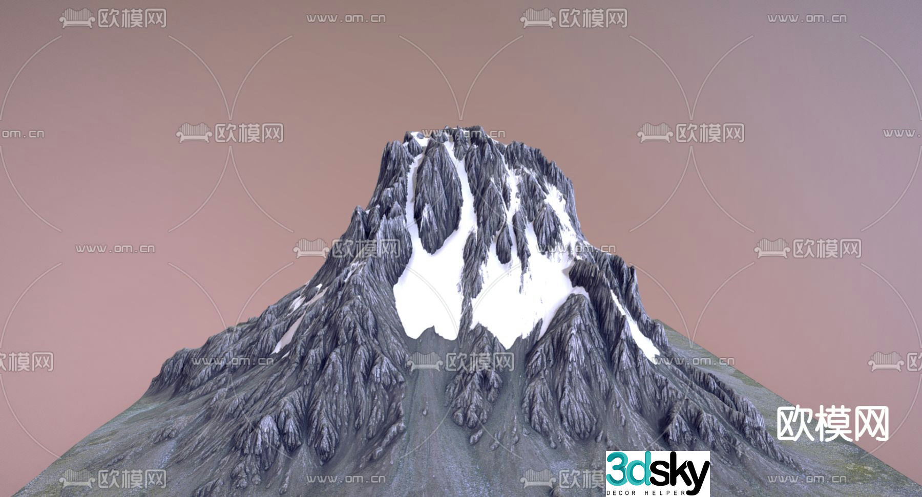 mountains mountains peaks 3d model