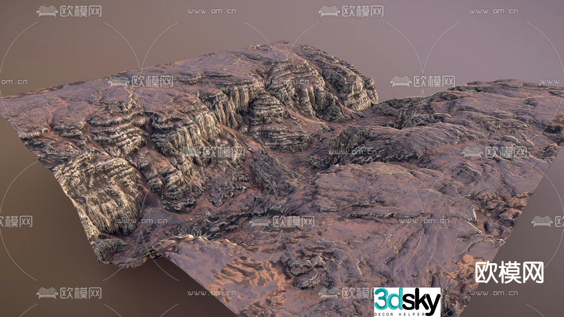 Canyon terrain landscape 3d model
