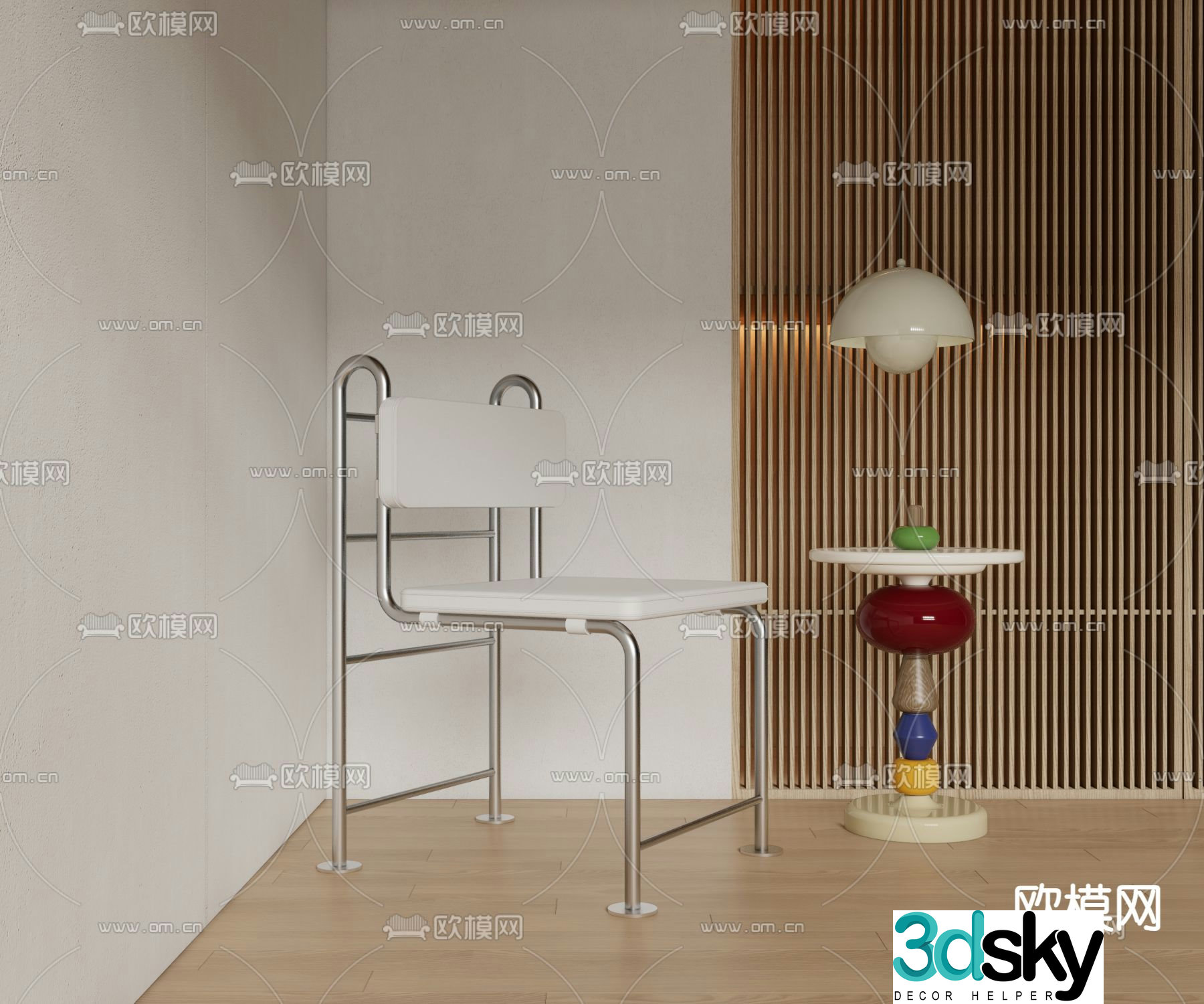 Modern chair leisure chair 3d model