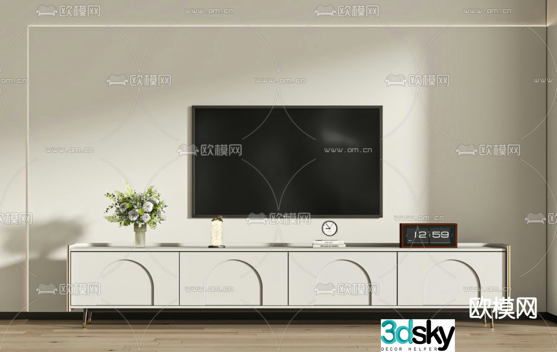 Modern TV cabinet 3d model