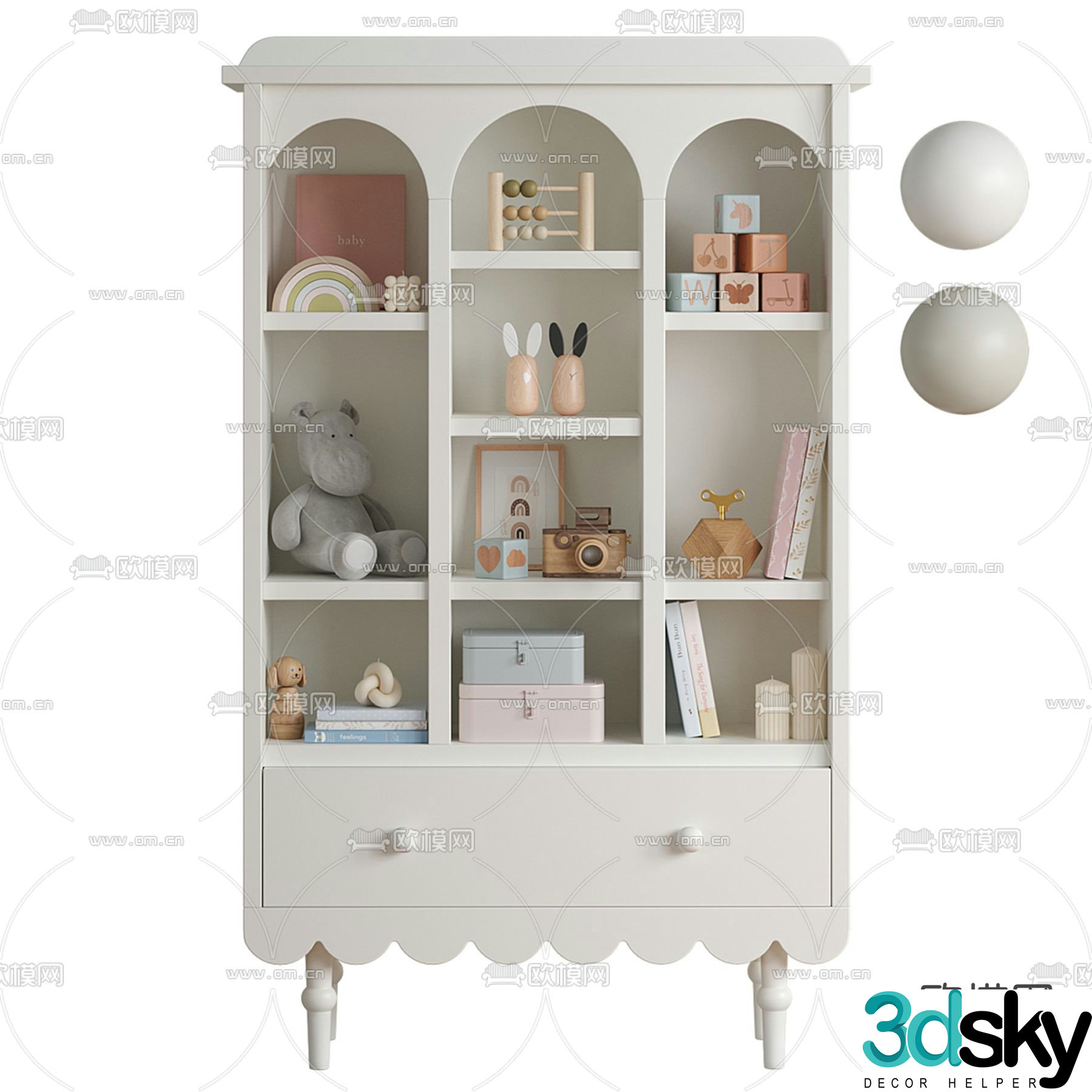 Children’s cabinet toy cabinet 3d model