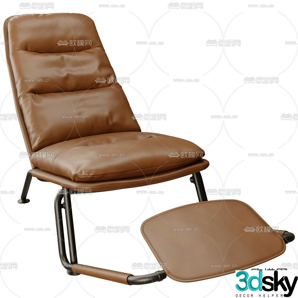 Prostoria lounge chair 3d model