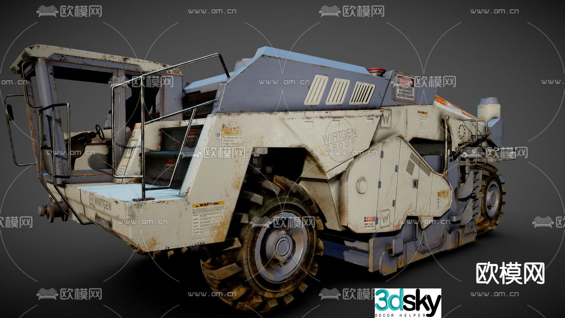 Industrial wind motor vehicle 3d model