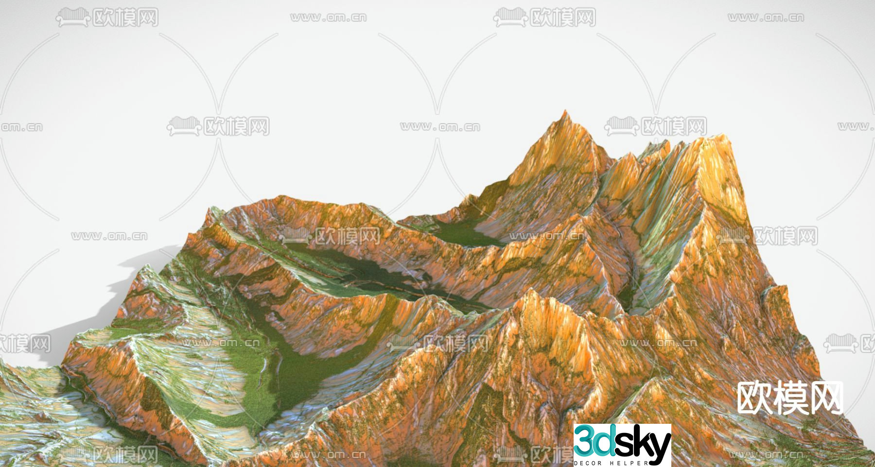 mountains mountains 3d model