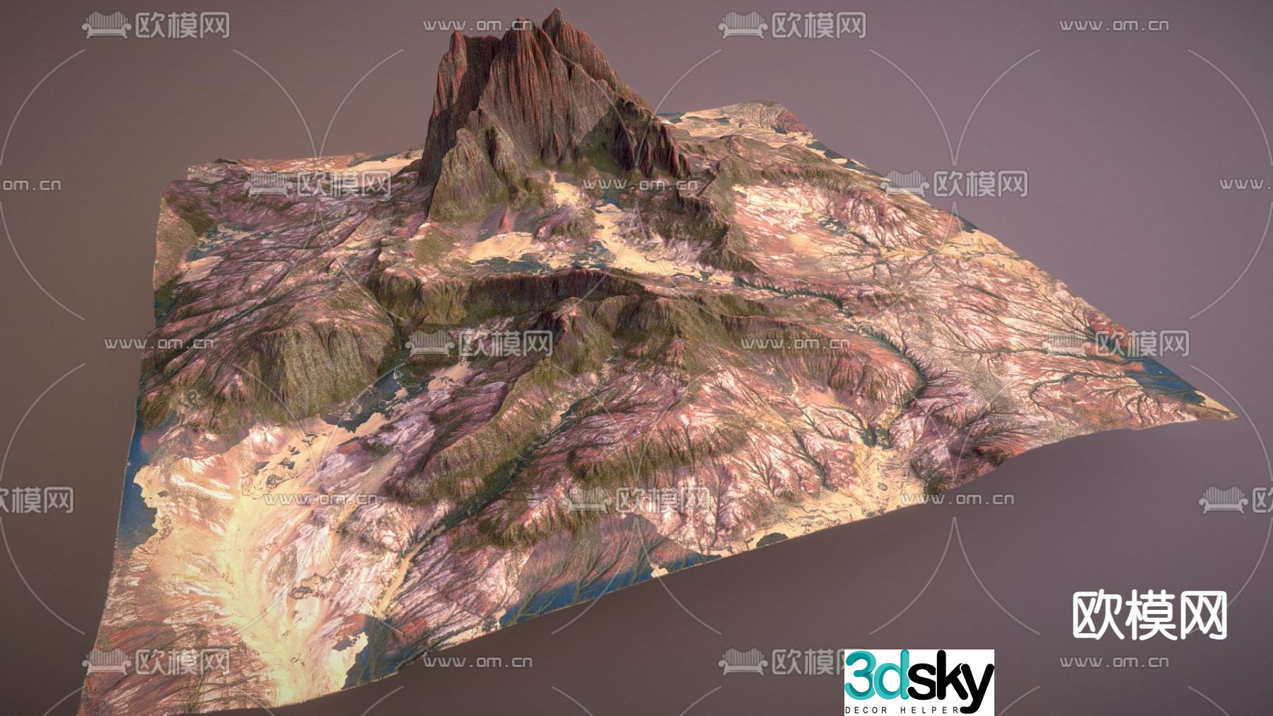 mountain peak 3d model