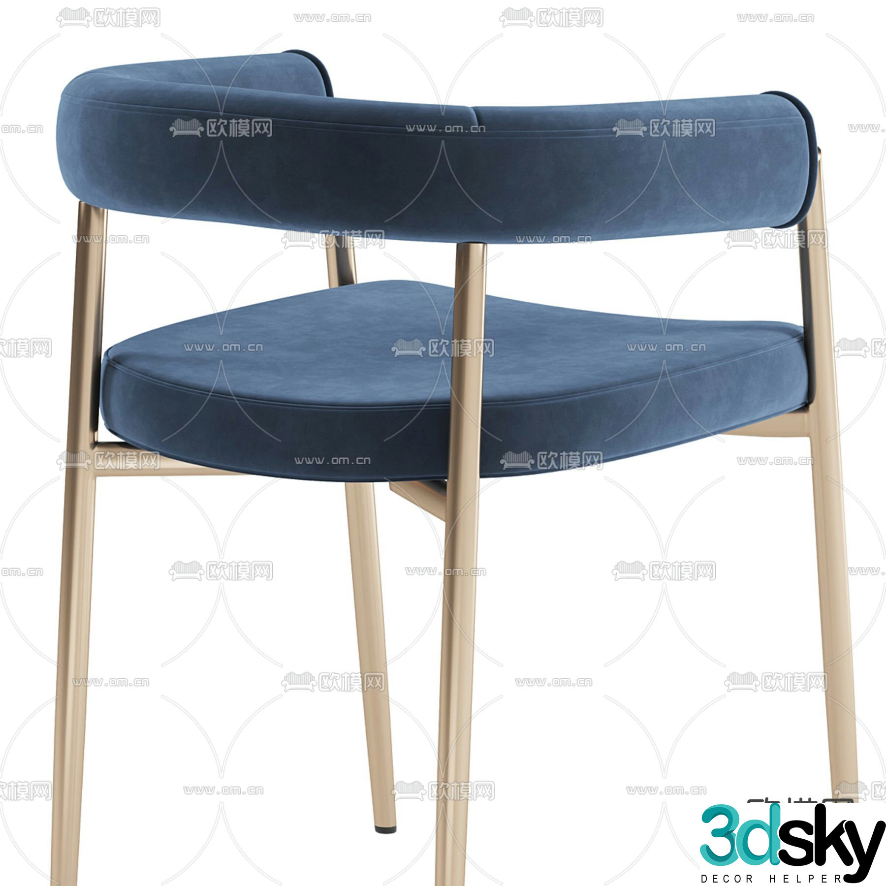 chair dining chair 3d model