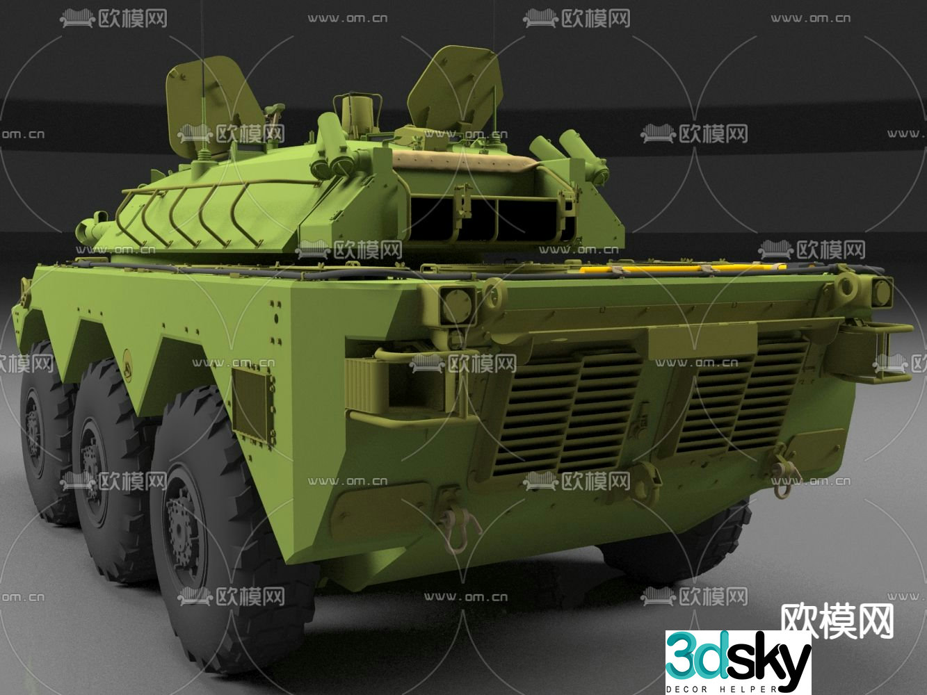 AMX10RC reconnaissance vehicle armored vehicle 3d model