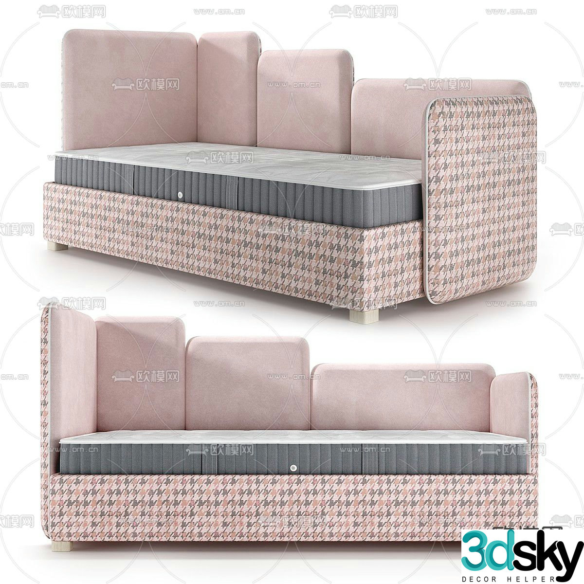 children’s bed crib child bed 3d model