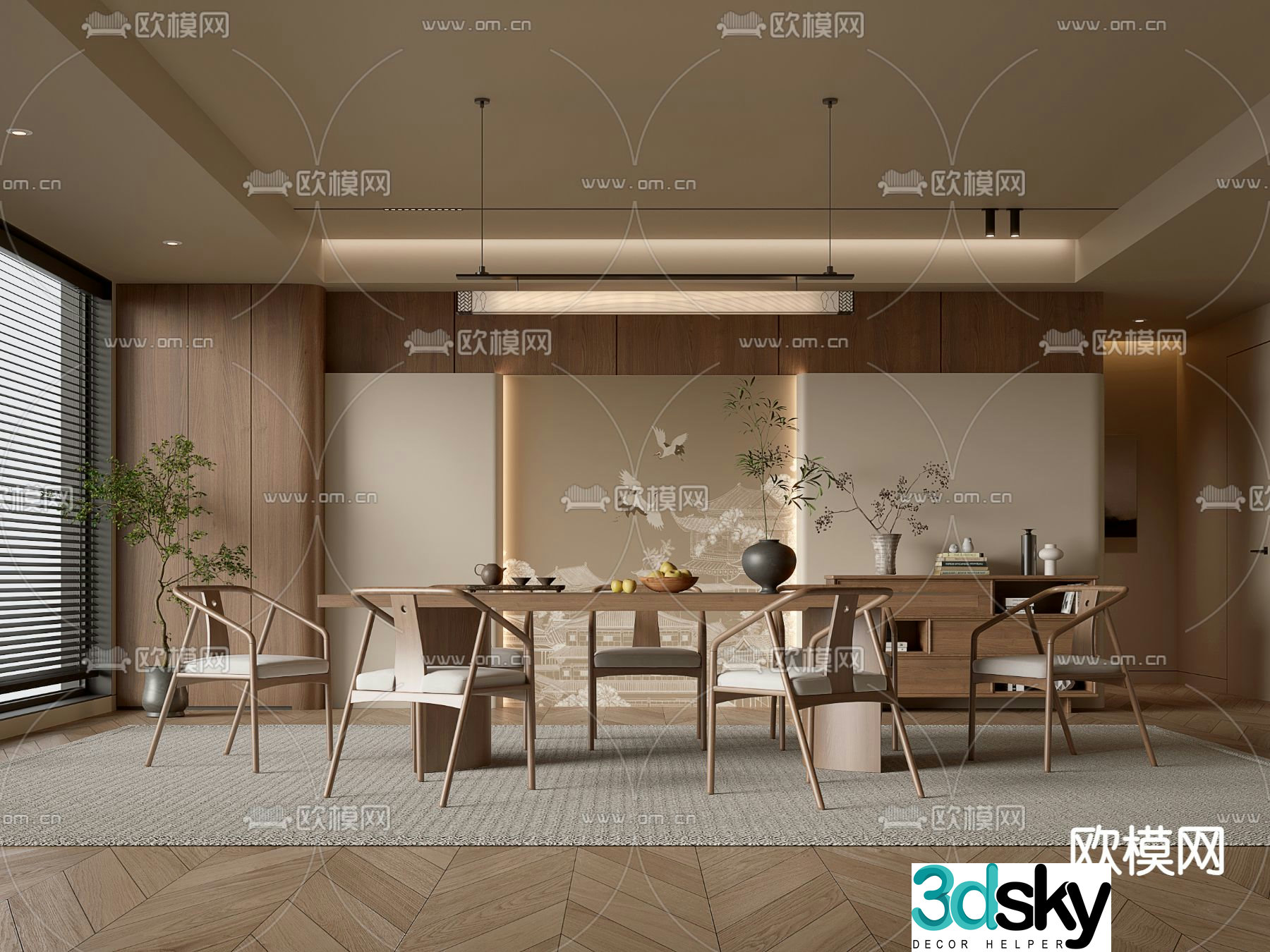 New Chinese Restaurant Song’s Aesthetics 3D Model