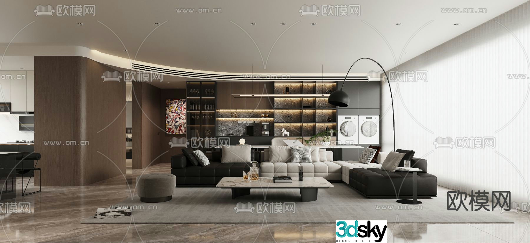 Italian restaurant 3D model