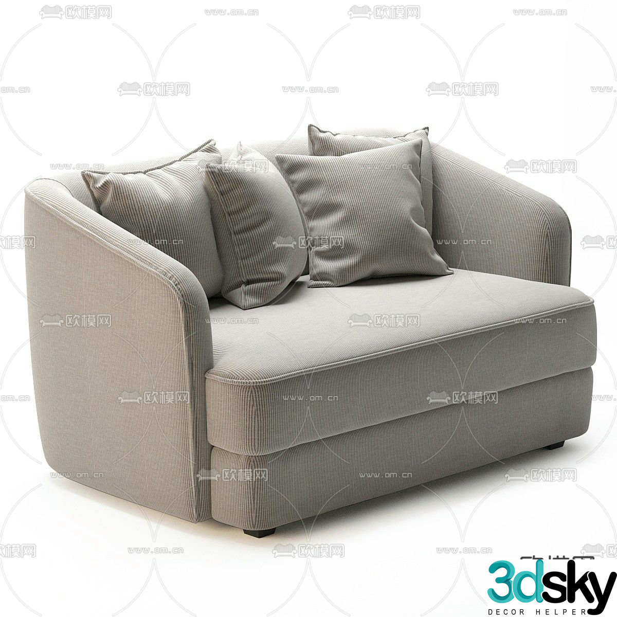 Modern sofa bed 3d model