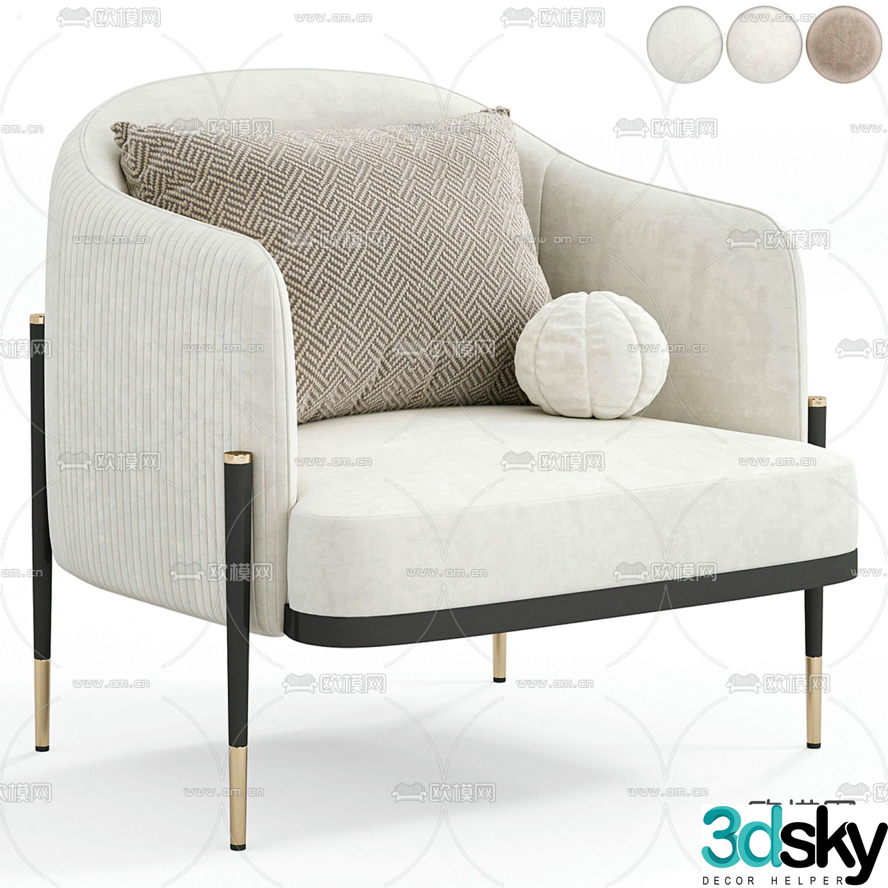 chair leisure chair 3d model