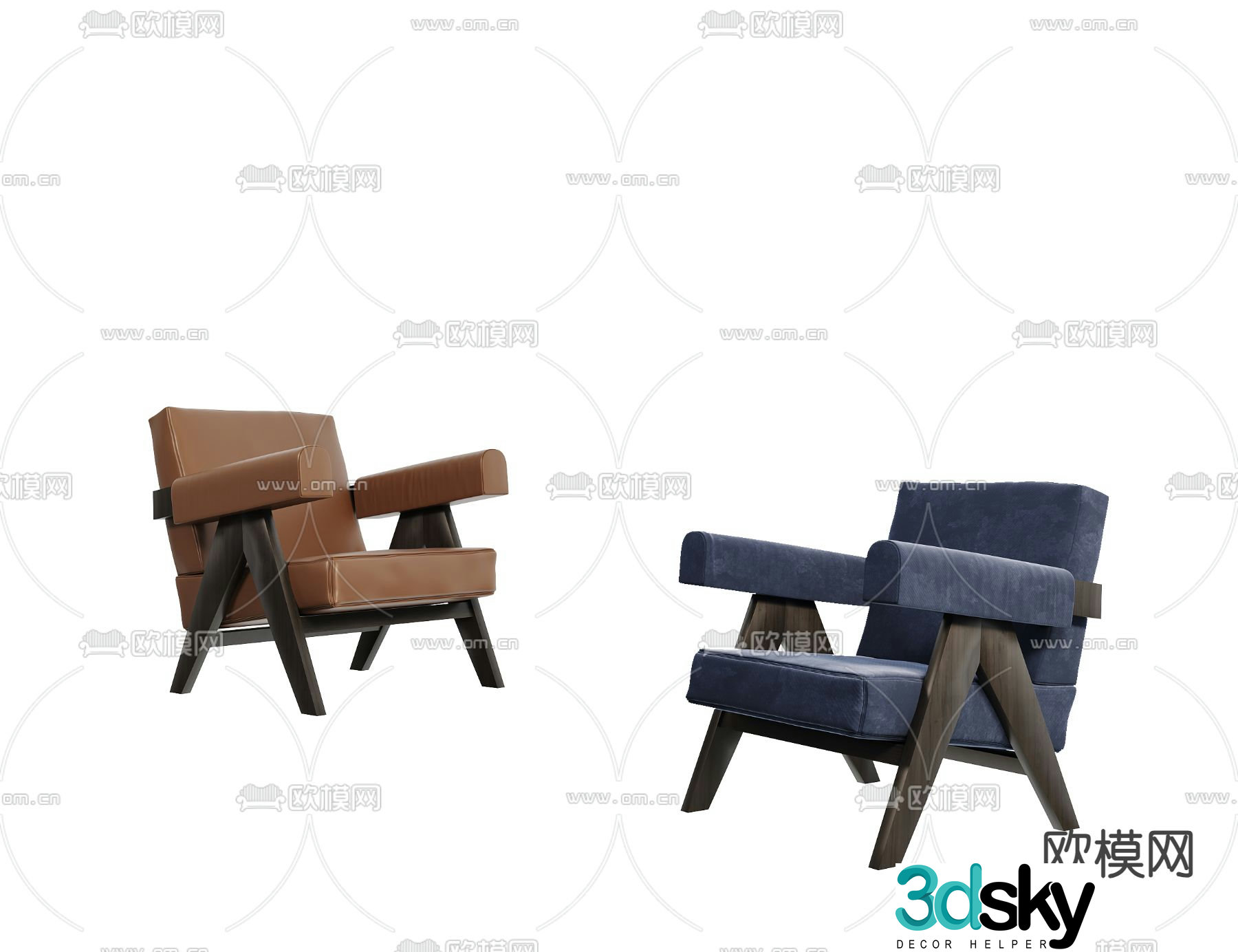 Modern lounge chair 3d model