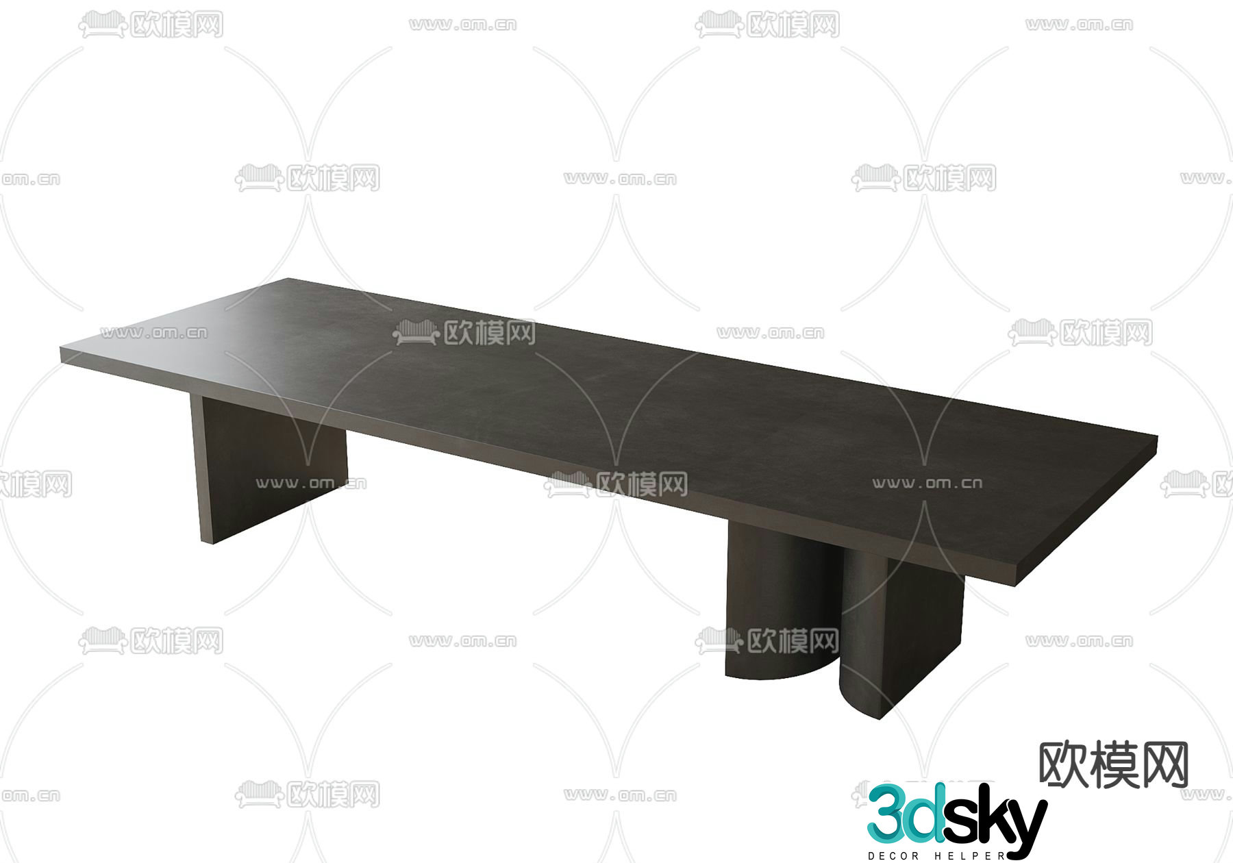 Modern tea table 3d model