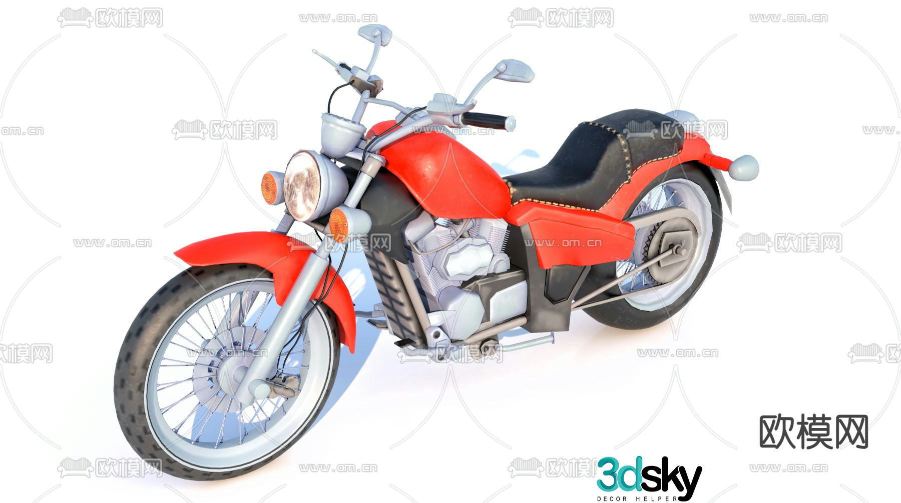 Harley motorcycle 3d model