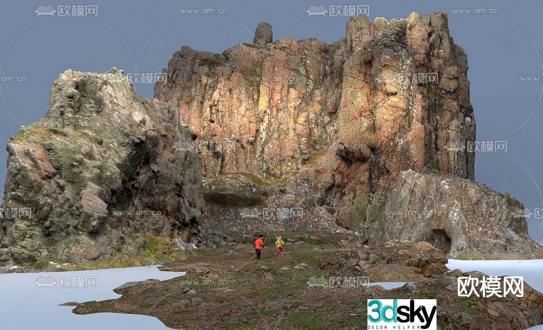 mountains mountain landscape 3d model