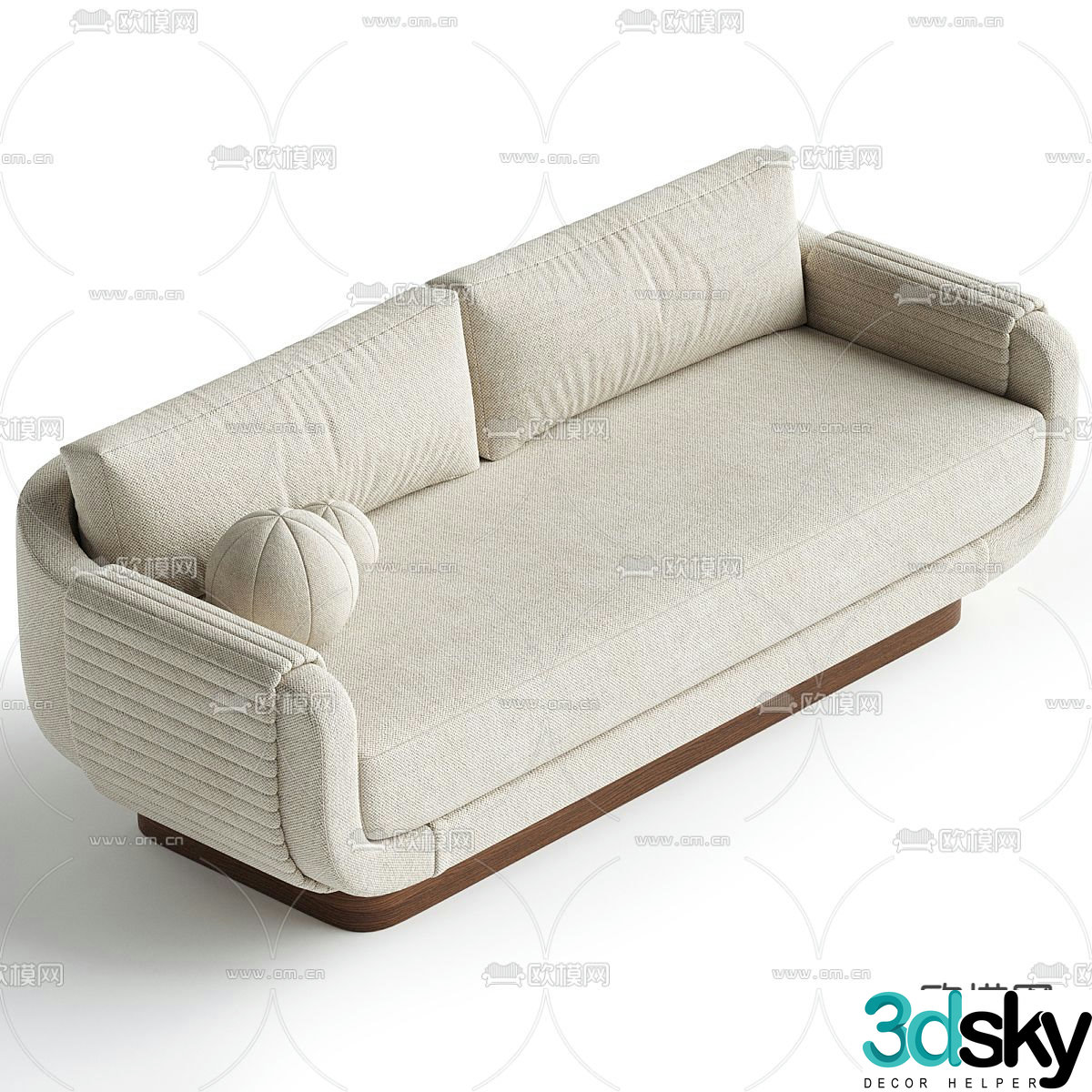 Modern LEMA two-seat sofa 3d model