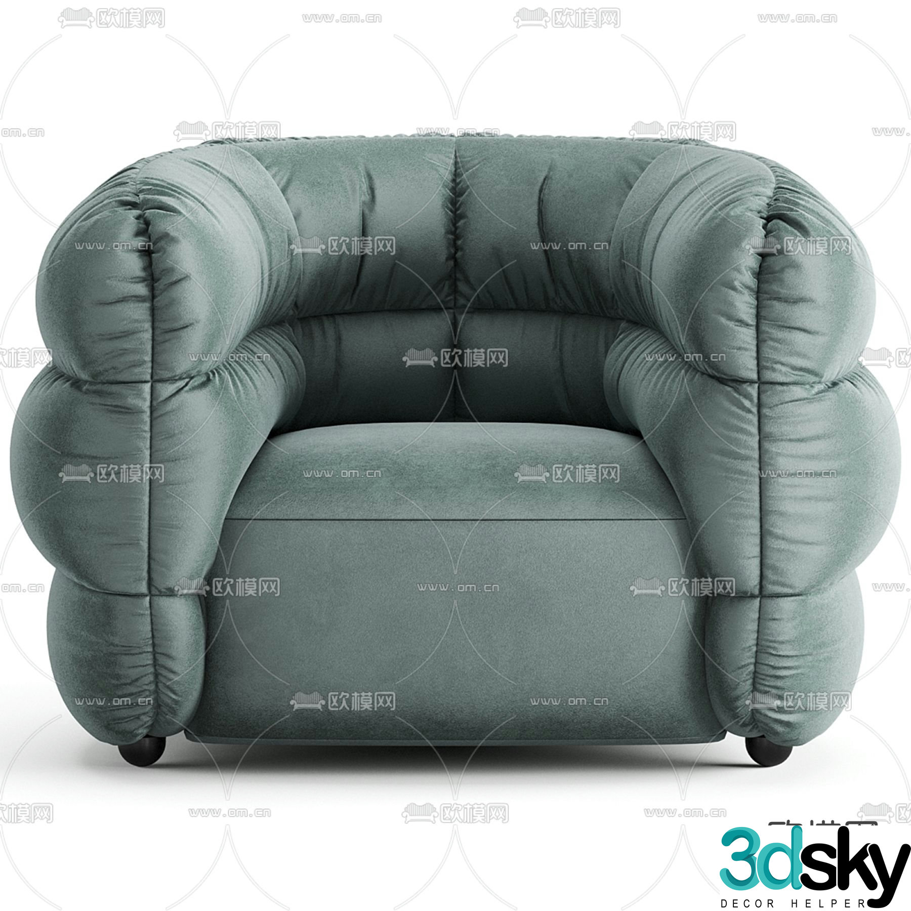 Visionnaire single sofa 3d model
